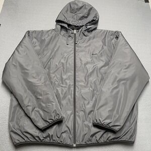 Etonic Jacket Mens 2XL Gray Hooded Lined Insulated‎ Windbreaker Full Zip